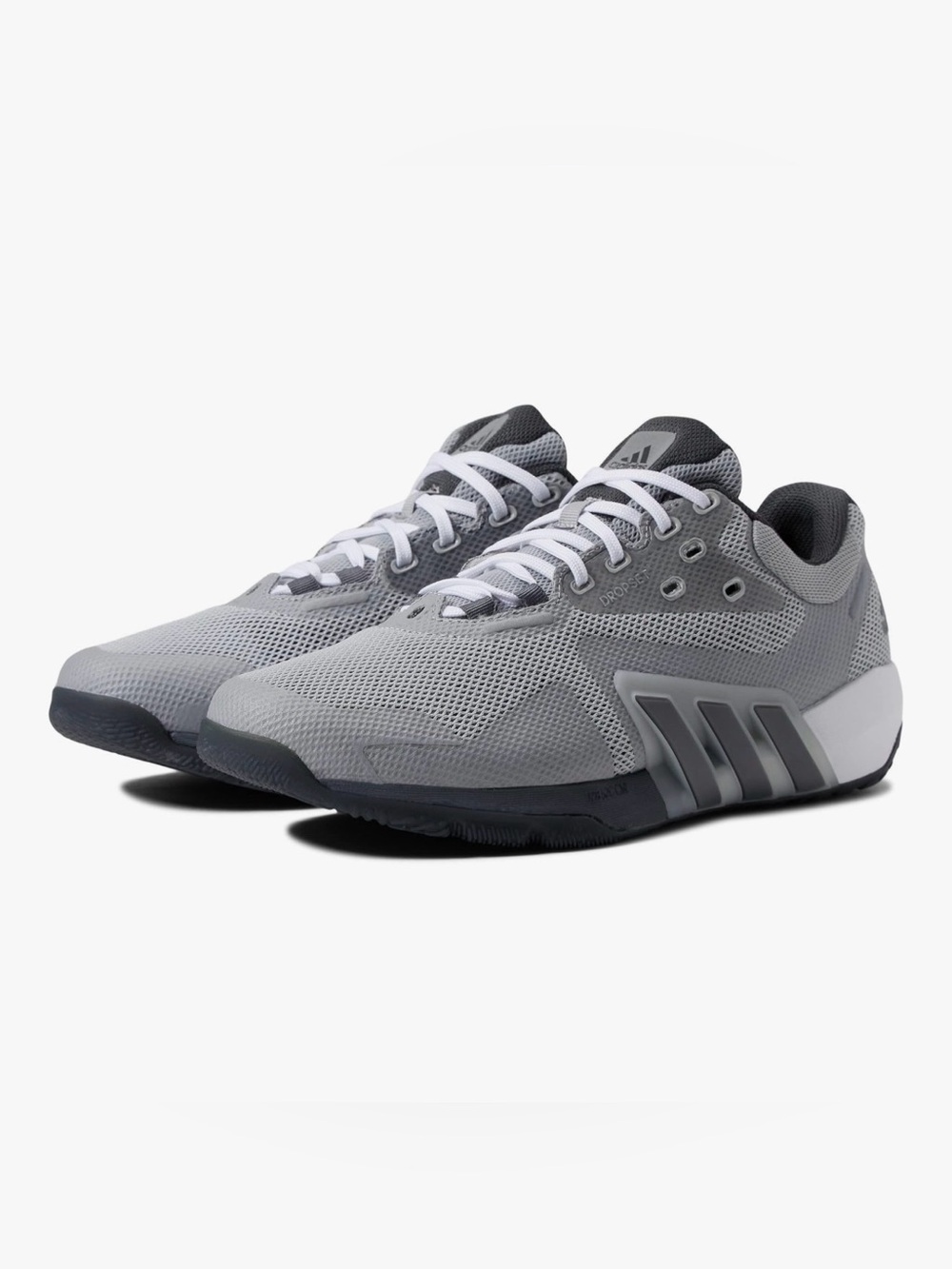 Adidas Light Grey Dropset Sneakers